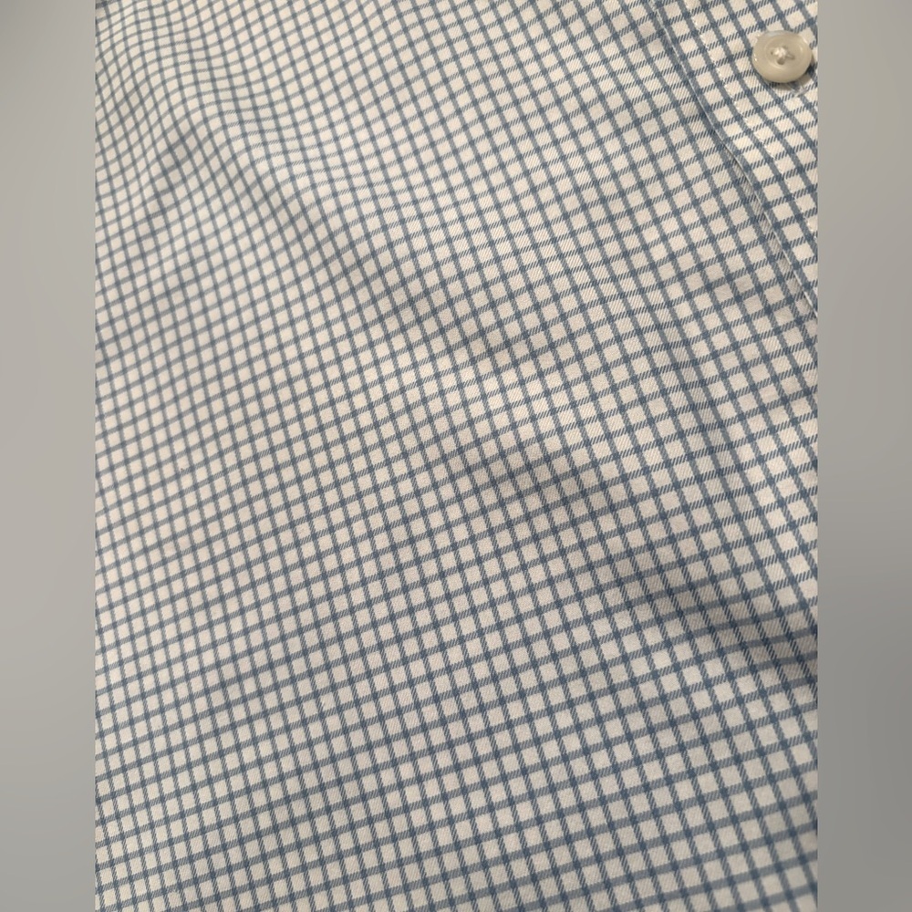 Duluth Trading Co. Blue Gingham Button Down Shirt. Men’s Sz-M Short Sleeve - Picture 6 of 11